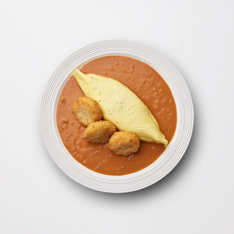 Crispy Croquette Omurice