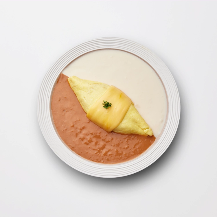 Triple Cheese Omurice