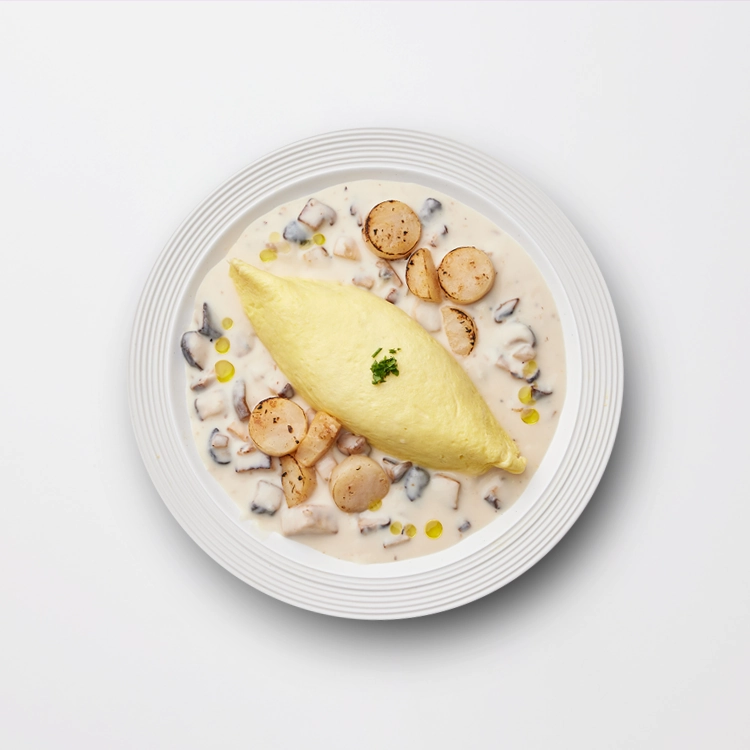 Truffle Scallop Omurice