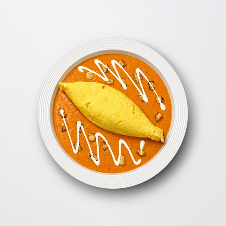 Thai Chicken Red Curry Omurice